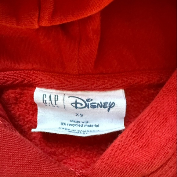 GAP Kids Red Hoodie with Mickey Mouse Design - Picture 3 of 3